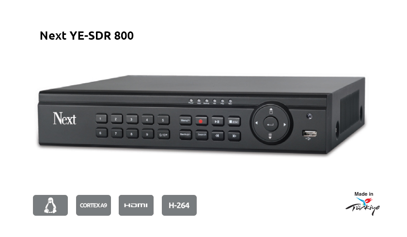 Next  YE-SDR 800 HD DVR 8 Kanal